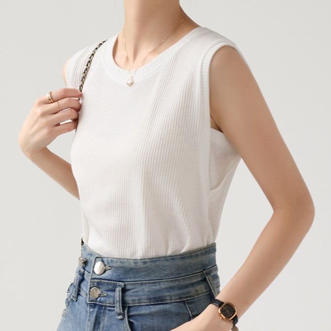 百搭寬鬆遮副乳可外穿可內搭無袖背心-Cicimode