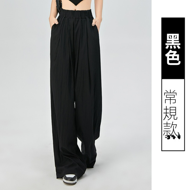 薄款冰絲休閒透氣垂感闊腿顯瘦山本褲-Cicimode