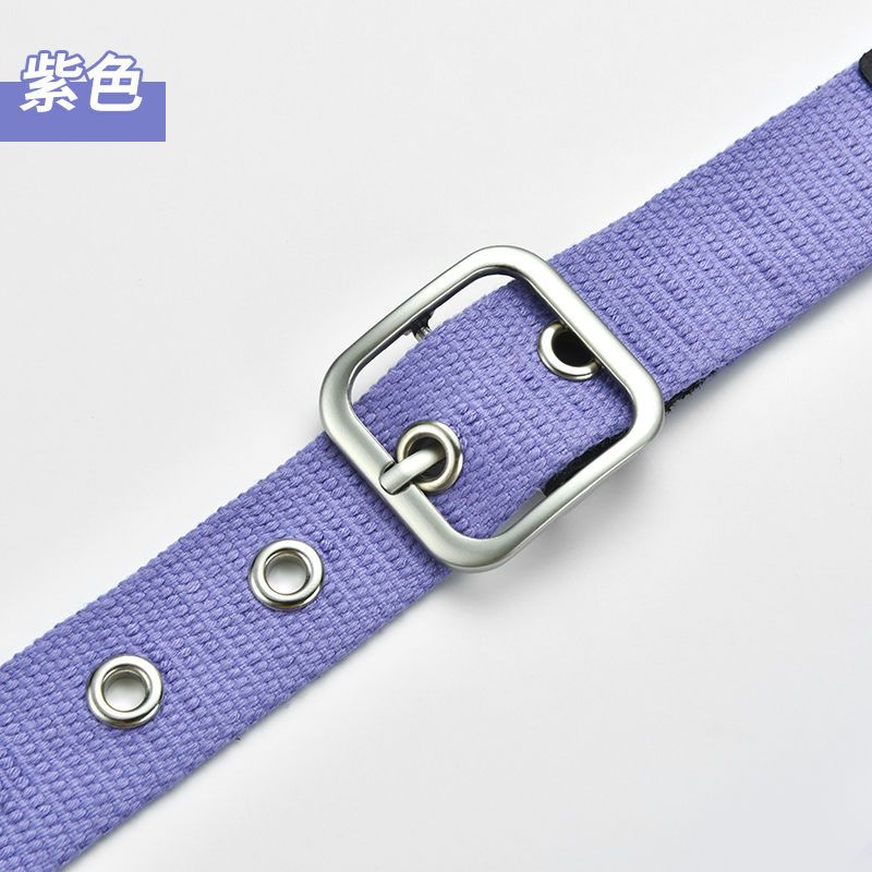7色韓版簡約百搭時尚針扣牛仔褲帆布腰帶
