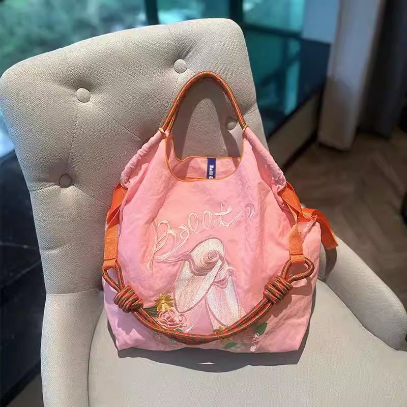 【多款式】小眾刺繡尼龍大容量環保手提單肩斜跨包