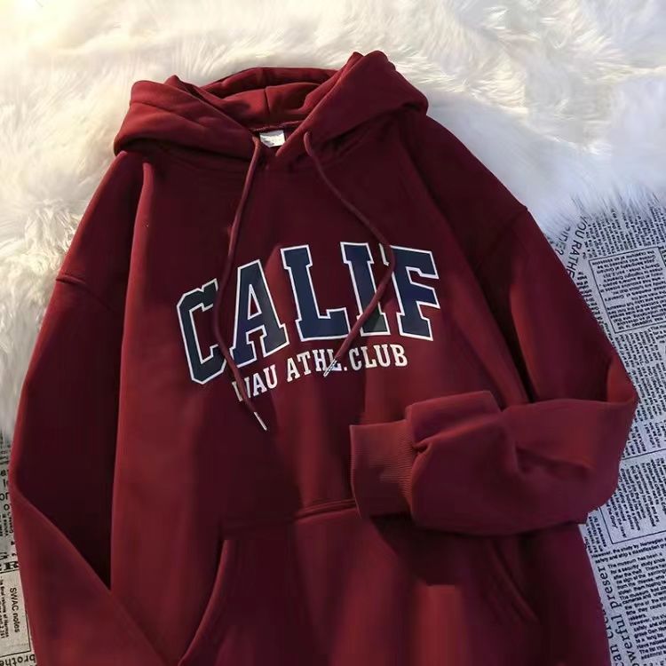 美式復古字母印花休閒百搭帽T-Cicimode