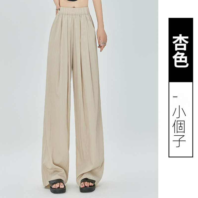 薄款冰絲休閒透氣垂感闊腿顯瘦山本褲-Cicimode