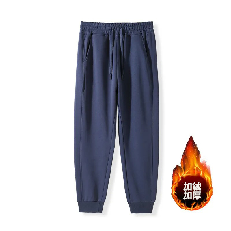 百搭休閒顯瘦運動風鬆緊腰棉質束腳褲裝-Cicimode