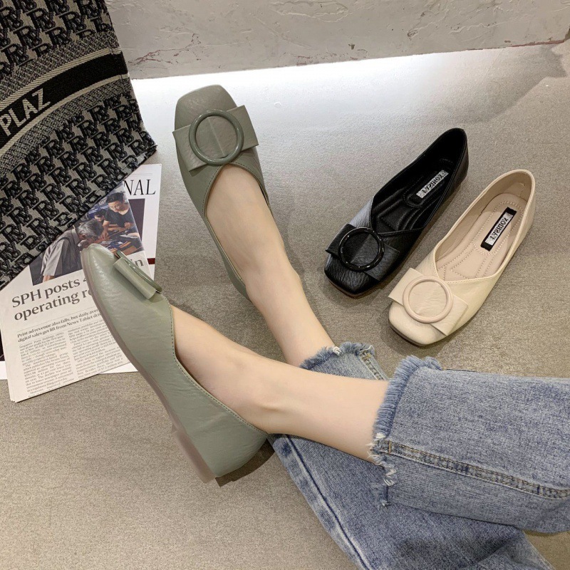 單鞋平底英倫韓版舒適簡約百搭休閒鞋