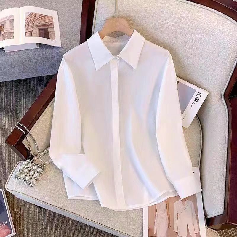 【單件/套裝】彩虹紐扣針織馬甲+通勤遮肉長袖襯衫兩件套-Cicimode