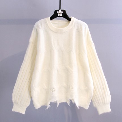 【單件/套裝】百搭設計感減齡毛衣+收腰牛仔褲兩件套裝-Cicimode