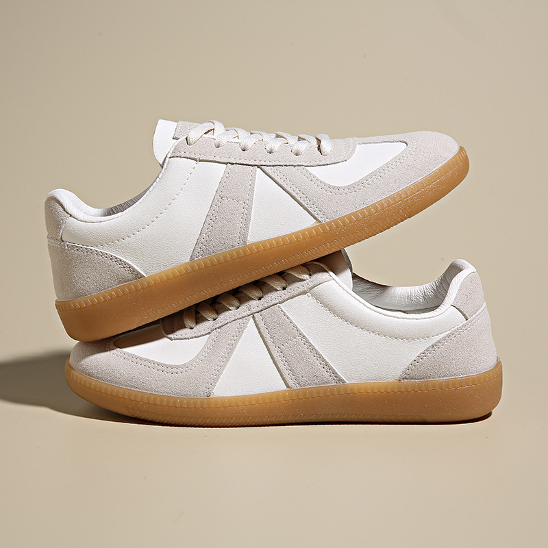 韓版百搭休閒舒適平底板鞋德訓鞋