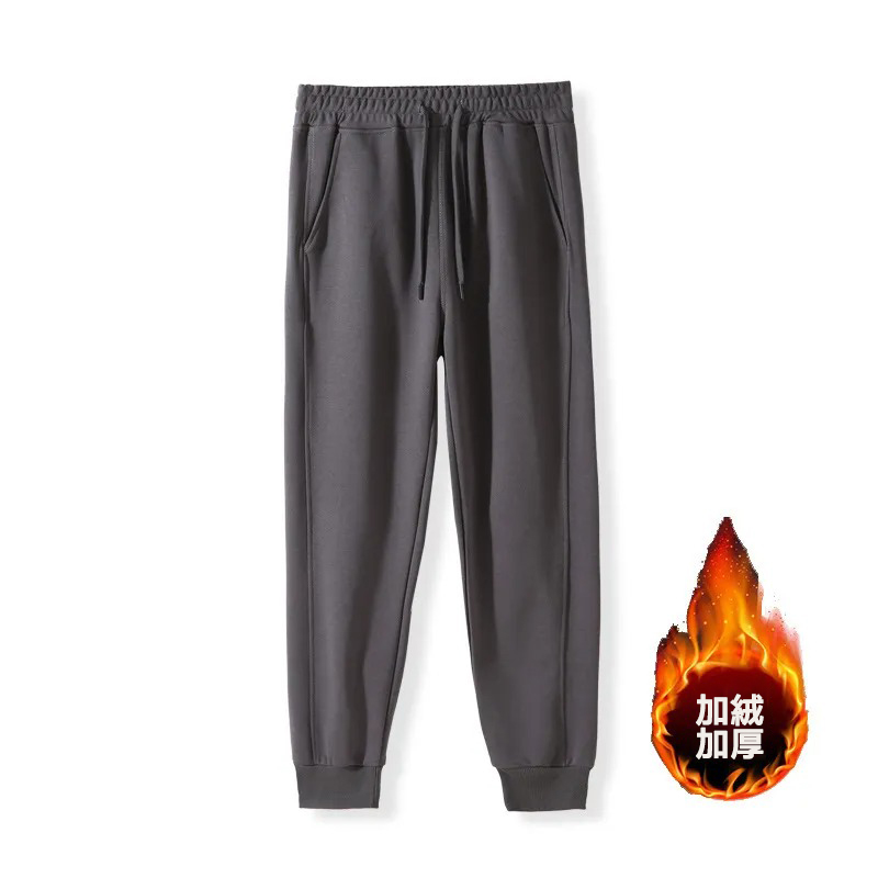 百搭休閒顯瘦運動風鬆緊腰棉質束腳褲裝-Cicimode