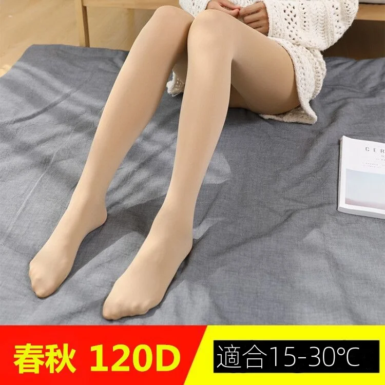 韓國薄款/加絨款壓力塑形內外穿瘦腿襪