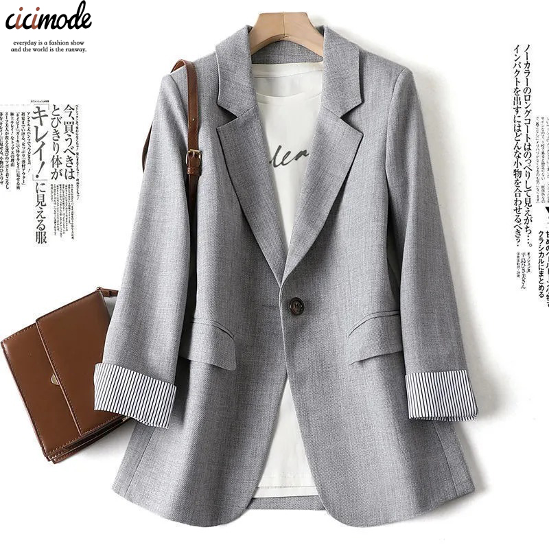 韓版寬鬆休閒西服潮流上衣外套