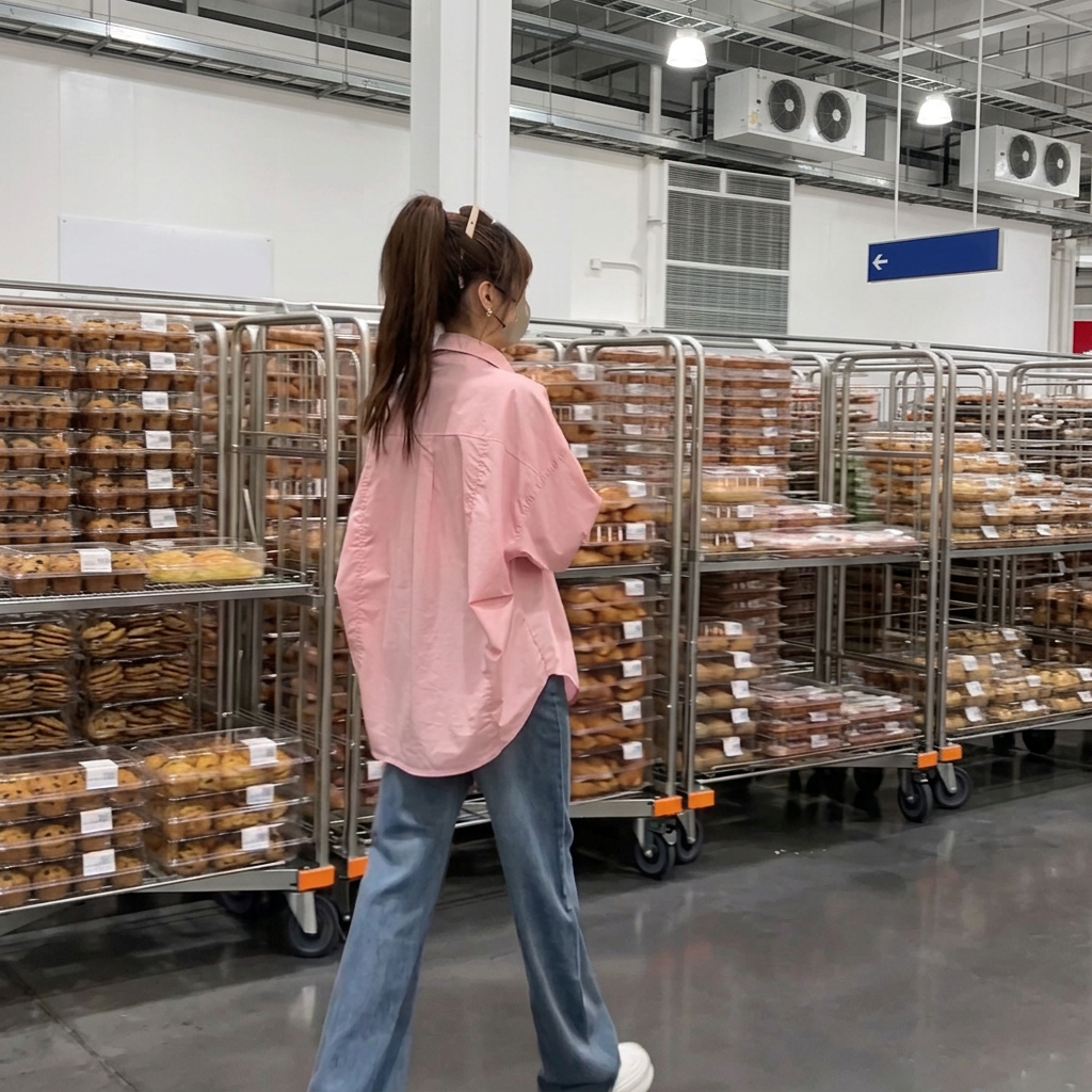 時尚洋氣百搭休閒寬鬆襯衫