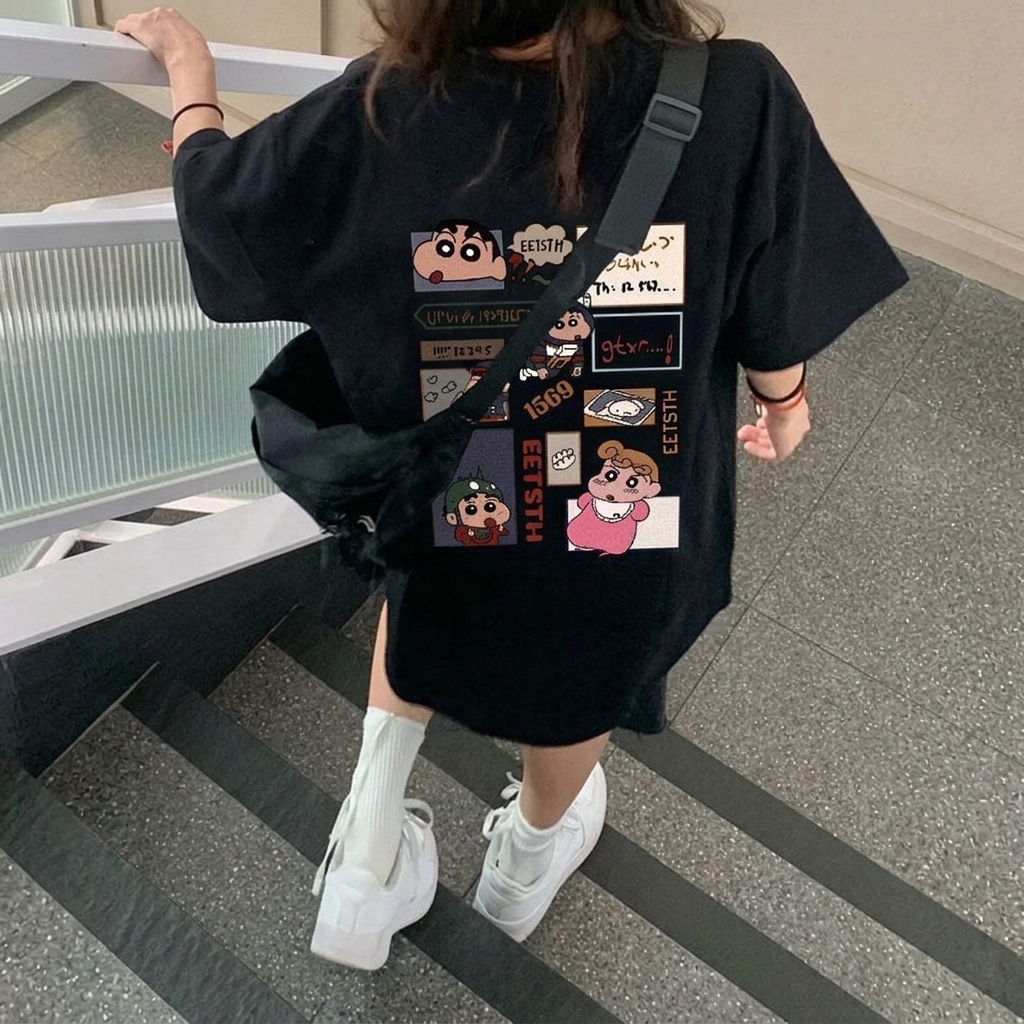 純棉可愛印花寬鬆顯瘦百搭短袖T恤