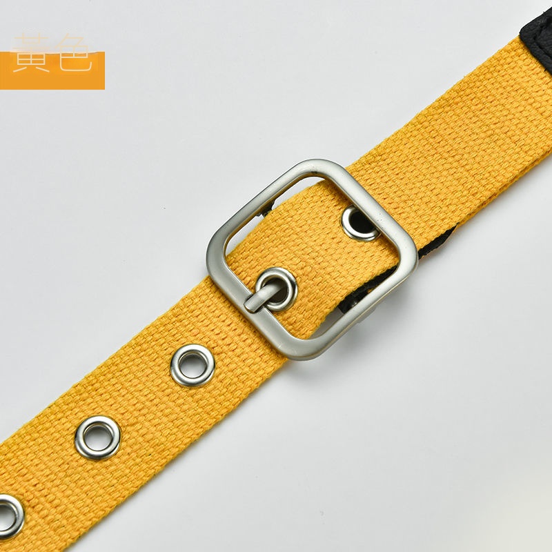 7色韓版簡約百搭時尚針扣牛仔褲帆布腰帶