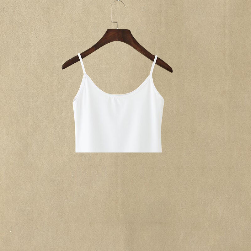 經典必備！純色防走光打底修身內搭外穿吊帶背心-Cicimode