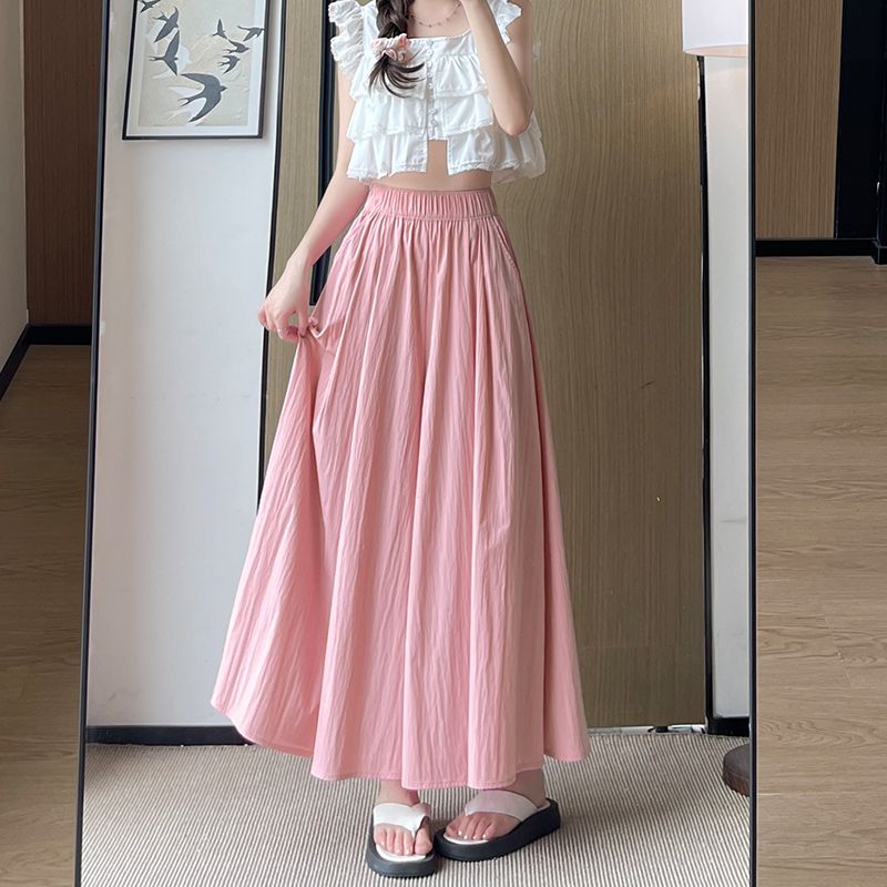 清涼舒適高腰顯瘦慵懶山本裙褲