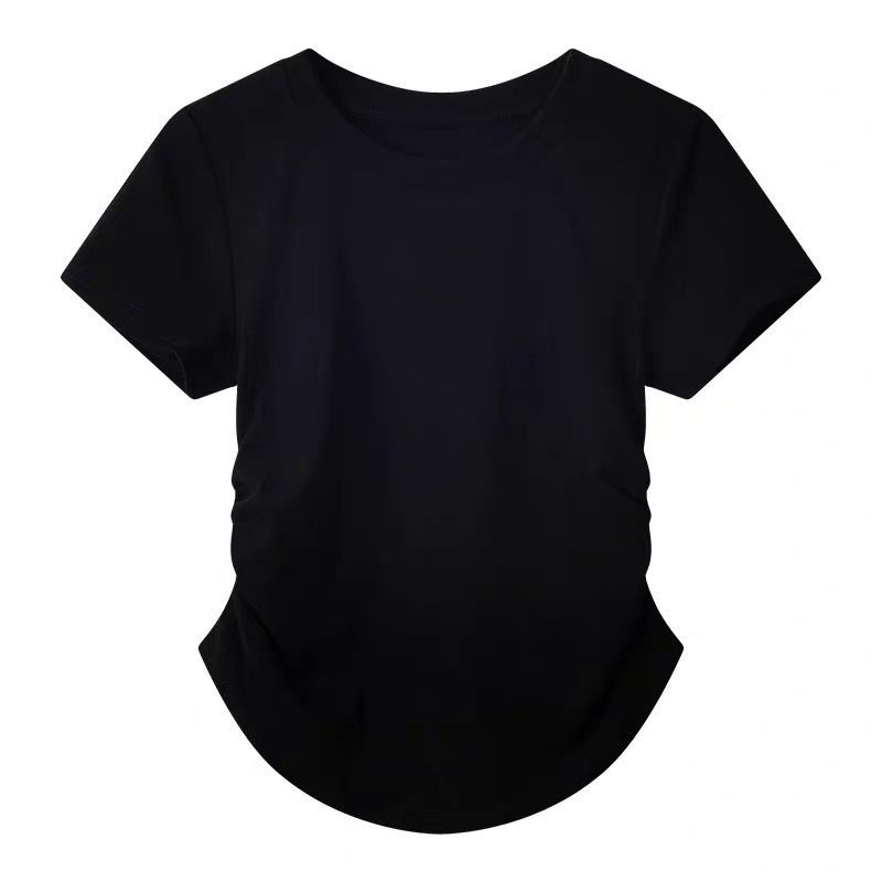 【單件/套裝】法式慵懶風修身短袖T恤+a字高腰半身長裙兩件套裝-Cicimode