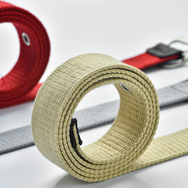 7色韓版簡約百搭時尚針扣牛仔褲帆布腰帶