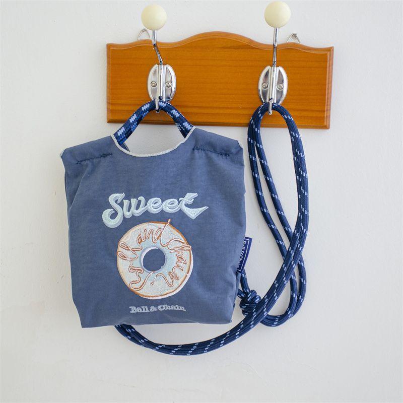 25款日系mini款休閒設計感刺繡環保尼龍手提斜挎包-Cicimode