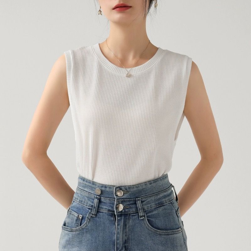 百搭寬鬆遮副乳可外穿可內搭無袖背心-Cicimode