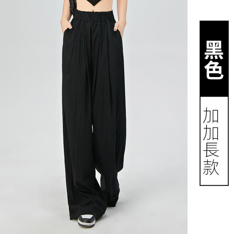 薄款冰絲休閒透氣垂感闊腿顯瘦山本褲-Cicimode