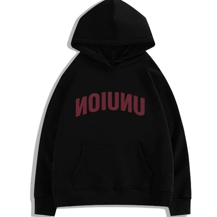 美式高街oversize字母印花重磅刷毛連帽T-Cicimode