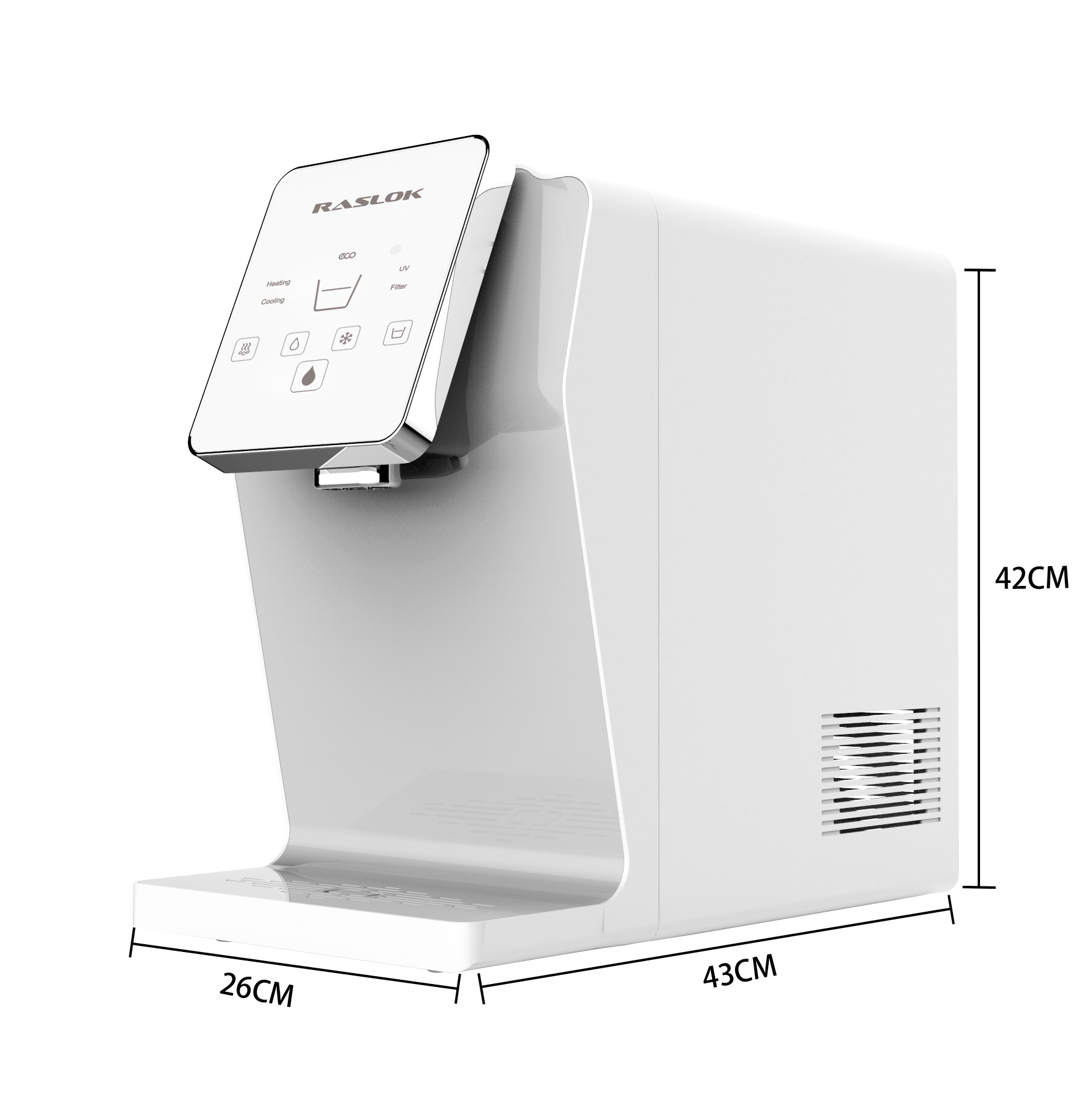 RASLOK Water Purifier with UV Sterilisation | Water Dispenser with Filters HCM-T5