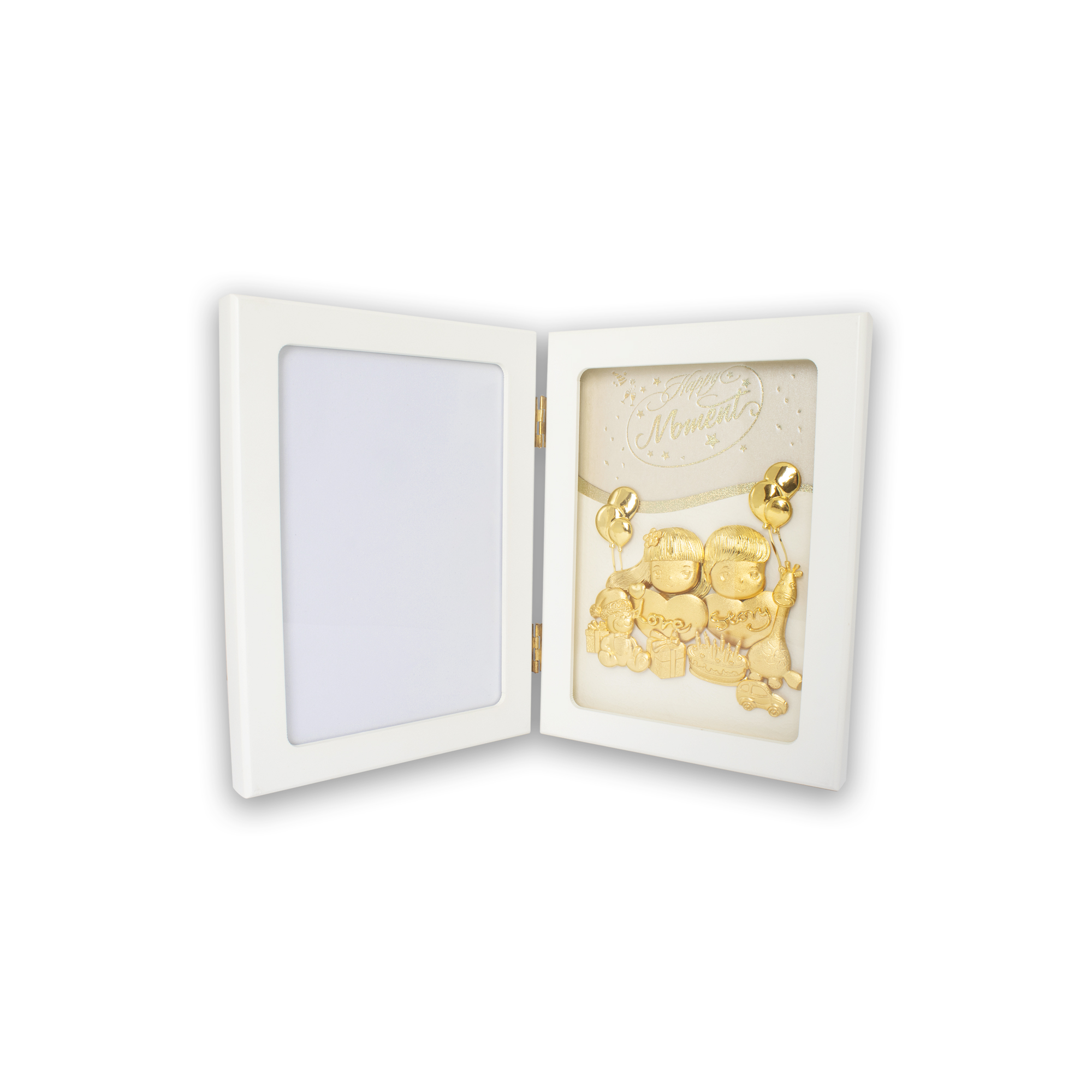TIANSI 999 (24K) Gold Plate Happy Memory Photo Frame (Gold Foil) 快乐回忆金箔相框