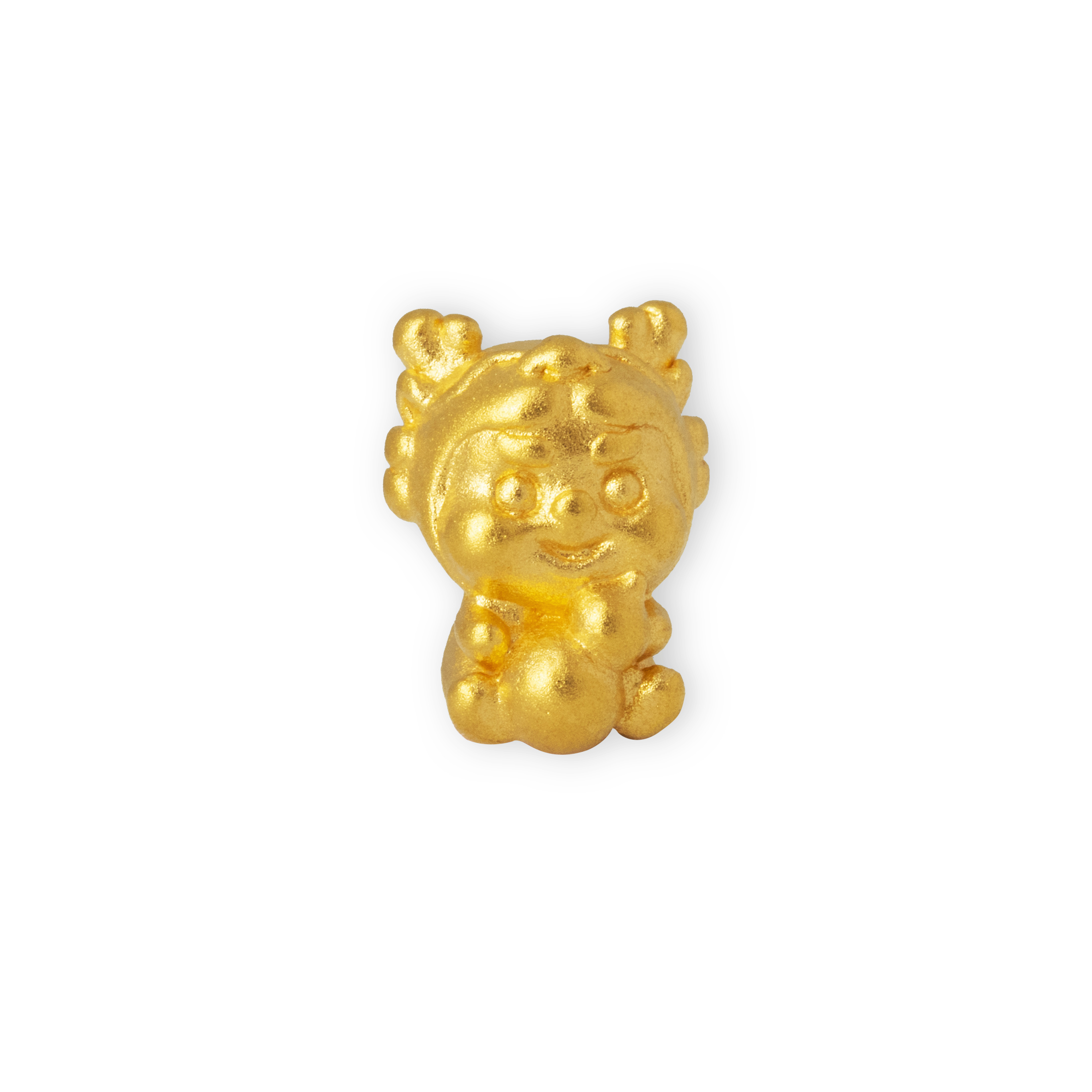 TIANSI 999(24K) Gold Cute Dragon Charm Collection 萌龙路路通系列 Charm Emas