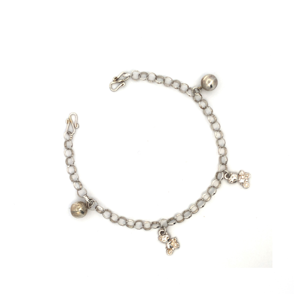 TIANSI S925 SILVER FOUR TREASURE BABY ANKLET