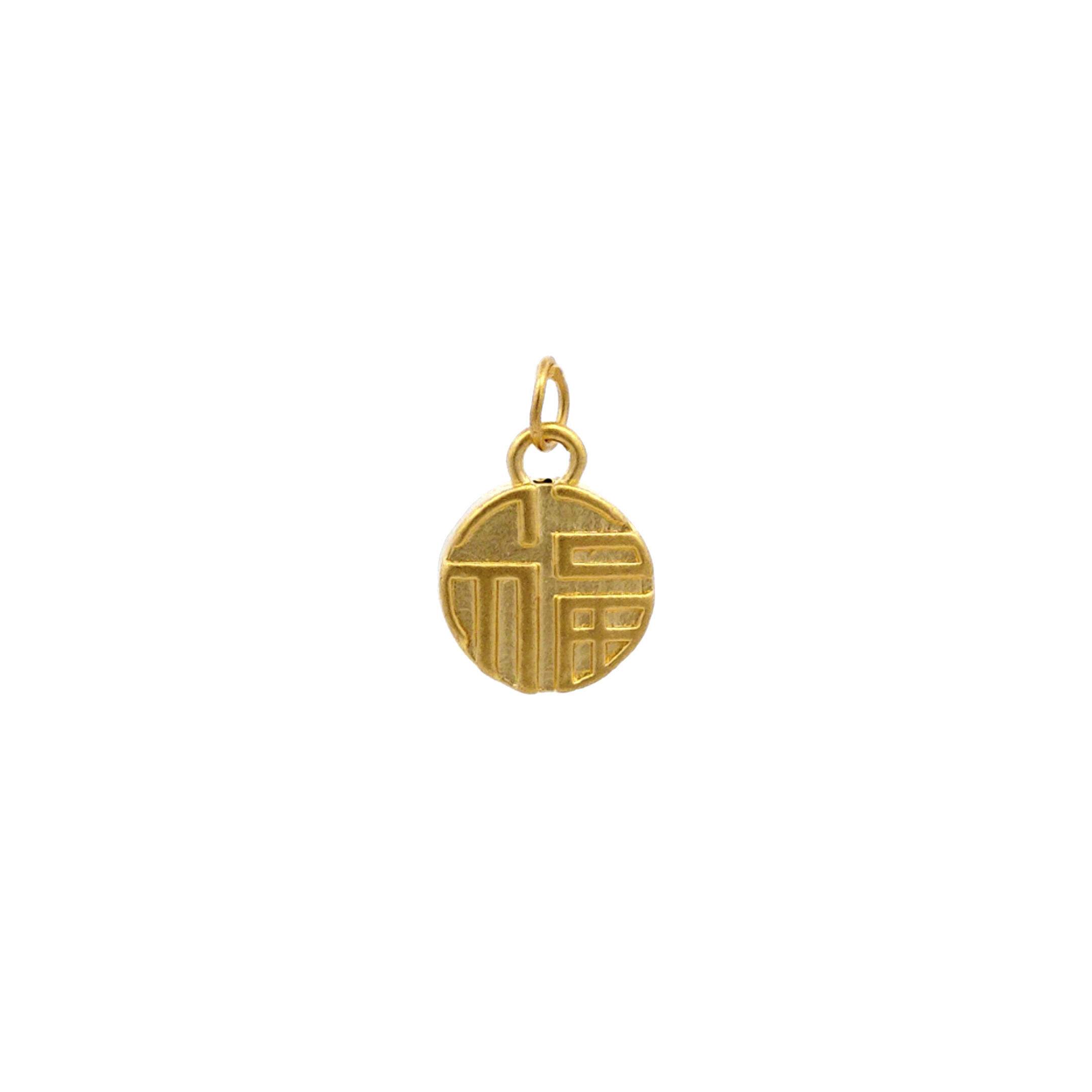 TIANSI 999 (24K) Gold Fortune Circle Pendant
