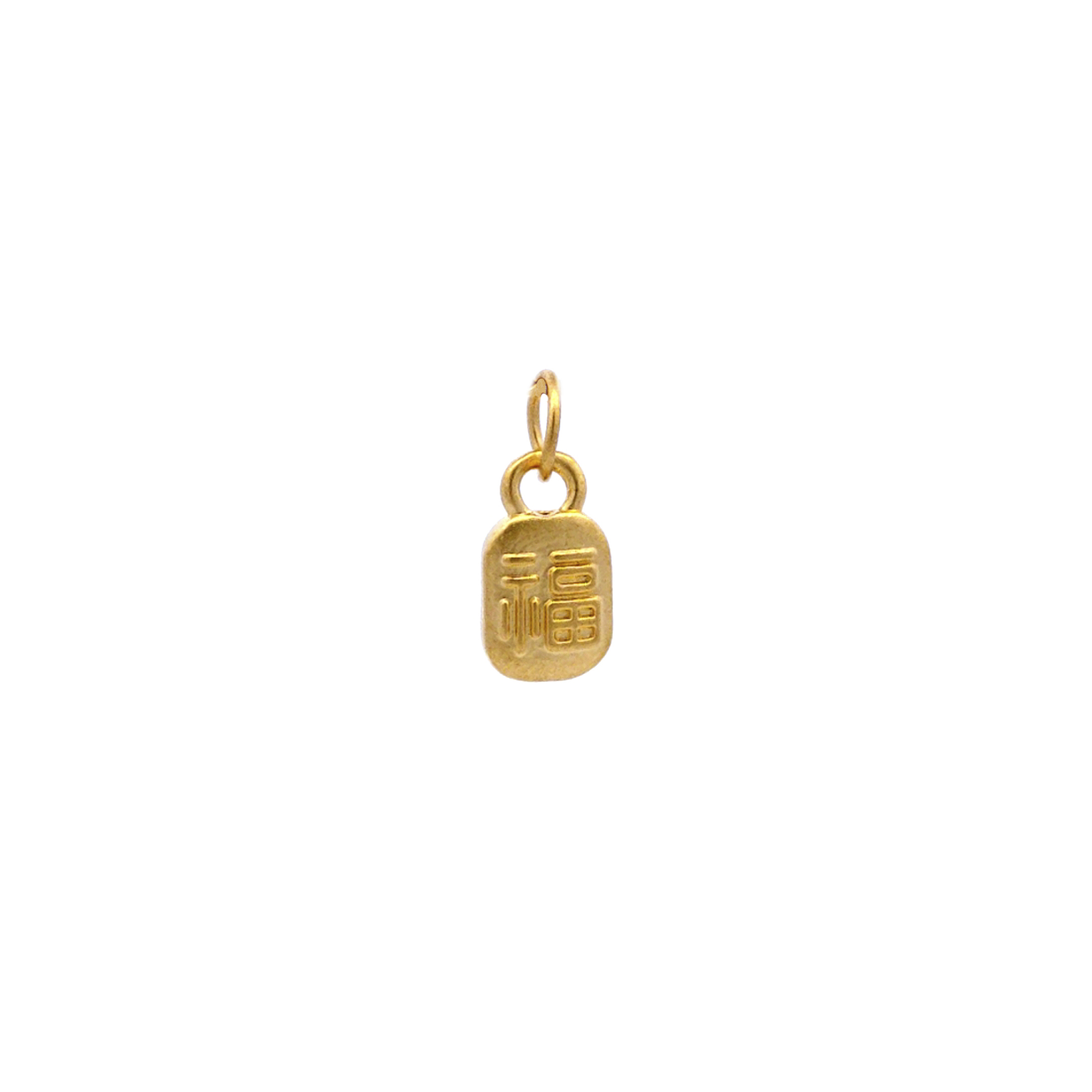 TIANSI 999 (24K) Gold Fortune Rectangle Pendant
