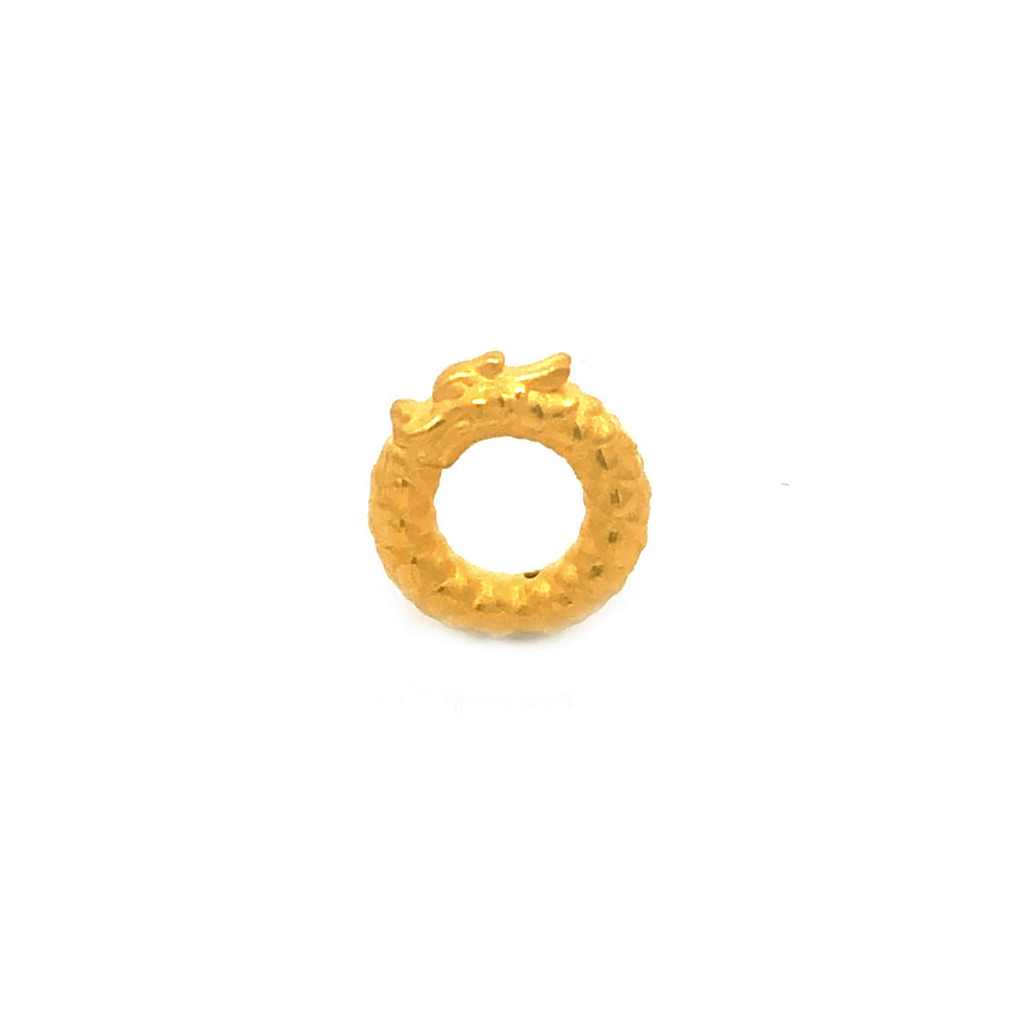 TIANSI 999(24K) Gold Dragon Qiankun Ring Charm