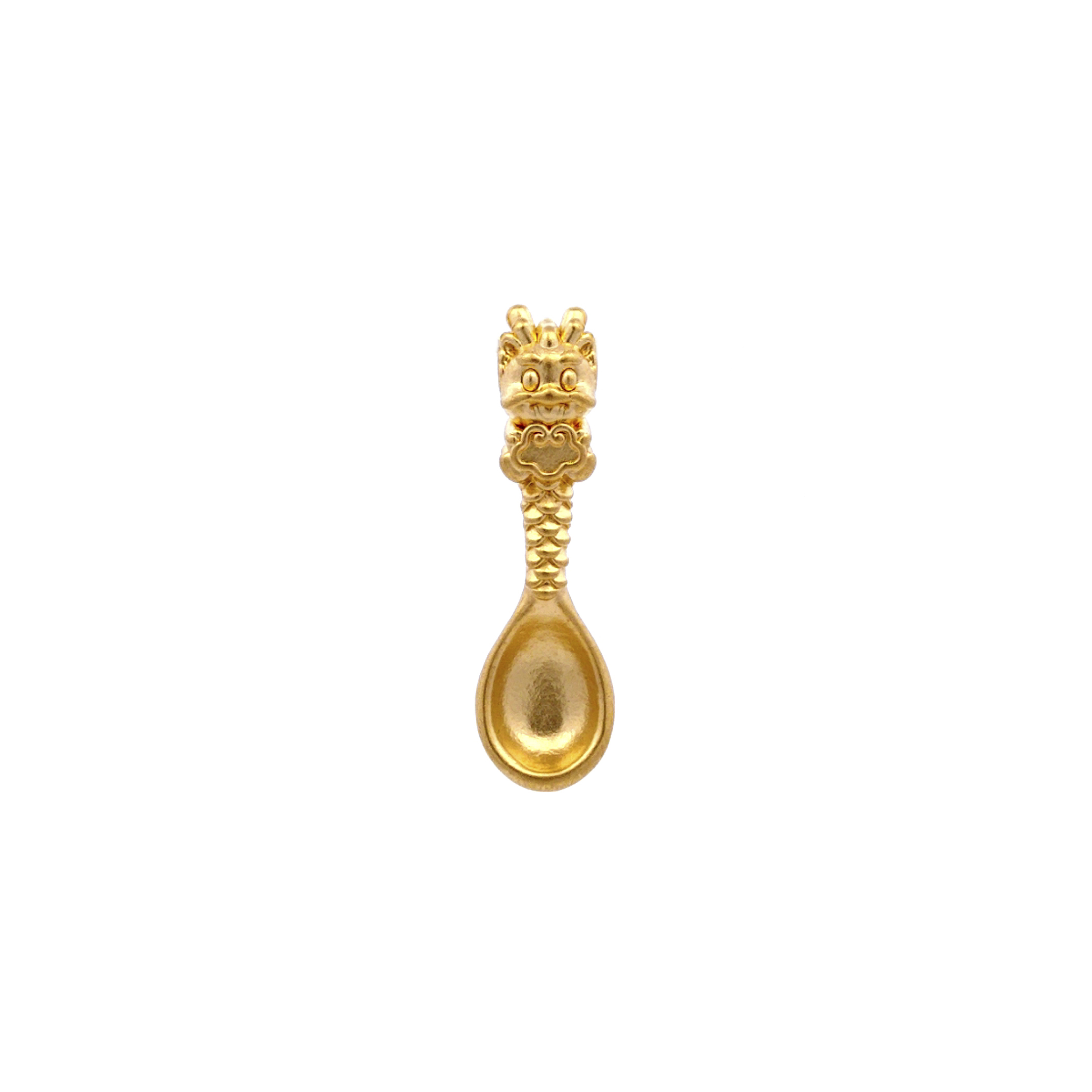 TIANSI 999 (24K) Gold Dragon Key Pendant