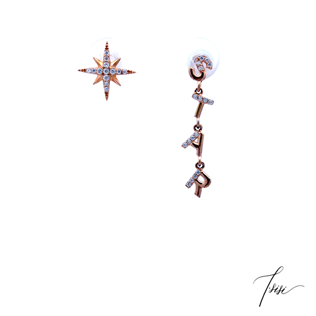 [T'SISI] S925 Silver Star Earring
