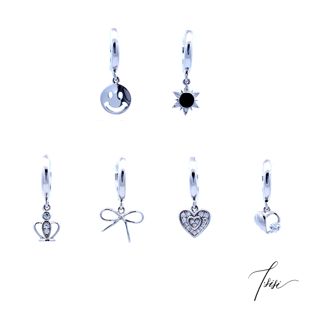 [T'SISI] S925 Silver Earring 3 Set-A