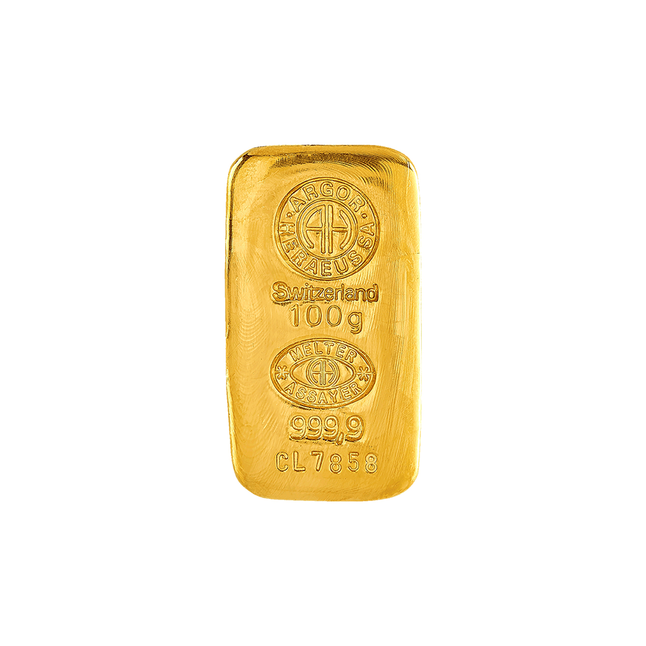 [100Gram] Argor-Heraeus Au Cast Gold Bar