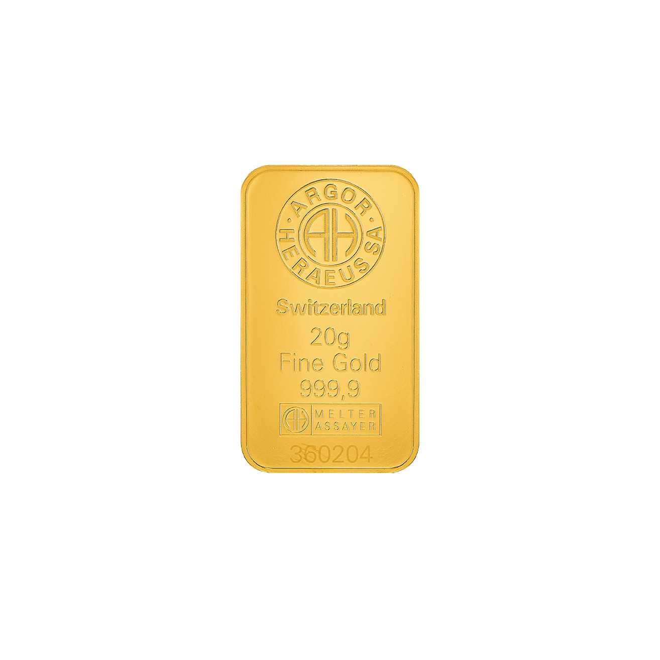 [20Gram] Argor-Heraeus Au Mint Classic Gold Bar
