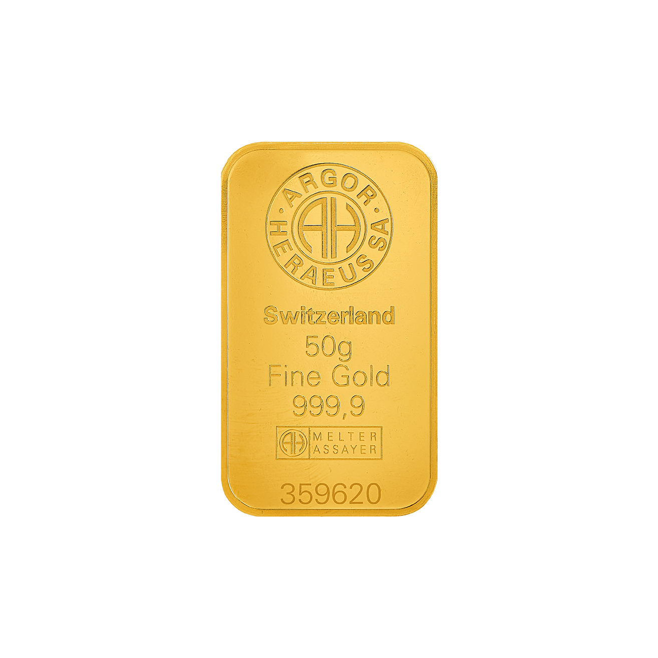 [50Gram] Argor-Heraeus Au Mint Classic Gold Bar