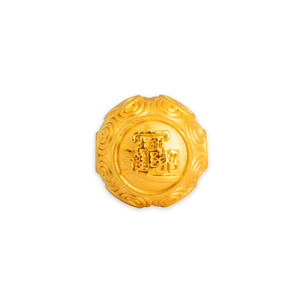 Copper Coin Ball Gold Charm-TQZ-03