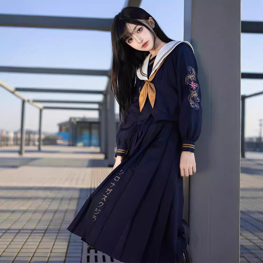 Navy Blue Assassin Style Bad JK Sailor Uniform – ezcoser