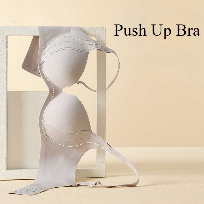 Stella Fashion Seamless Push Up Bra for Women Small Breasts Gathered Together Anti Sagging Lifting Soft Comfortable Bra Underwear