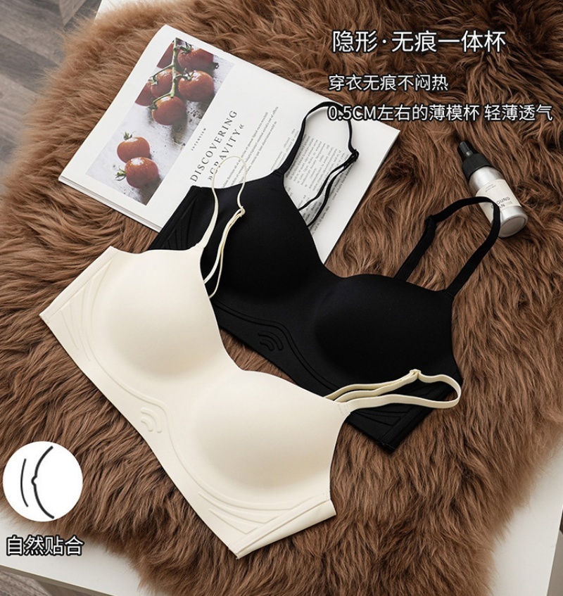 Stella Fashion Seamless Underwear Women's Small Chest Push Up Bra No Steel Ring Bra Ladies Underwear With Padded .