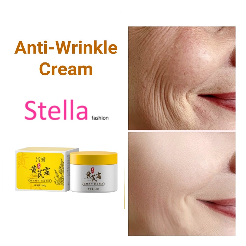 黄芪霜 Anti Aging Astragalus Cream Anti Wrinkle Moisturizing Lifting Firming Face Fine Lines Whitening Anti Puffiness Skin Care