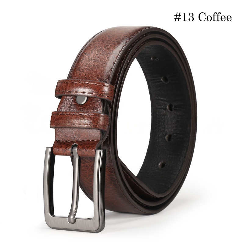 Stella Fashion Men's alloy pin buckle belt PU belt Jeans belt casual all-match pin buckle belt