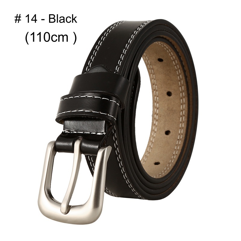 Stella Fashion Men's alloy pin buckle belt PU belt Jeans belt casual all-match pin buckle belt