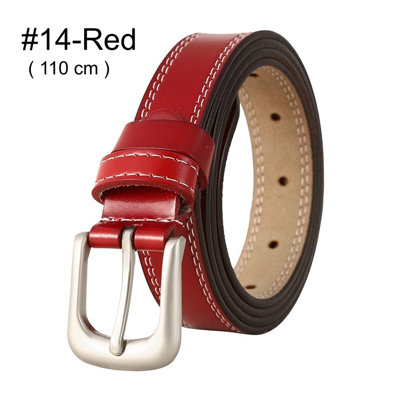 Stella Fashion Men's alloy pin buckle belt PU belt Jeans belt casual all-match pin buckle belt