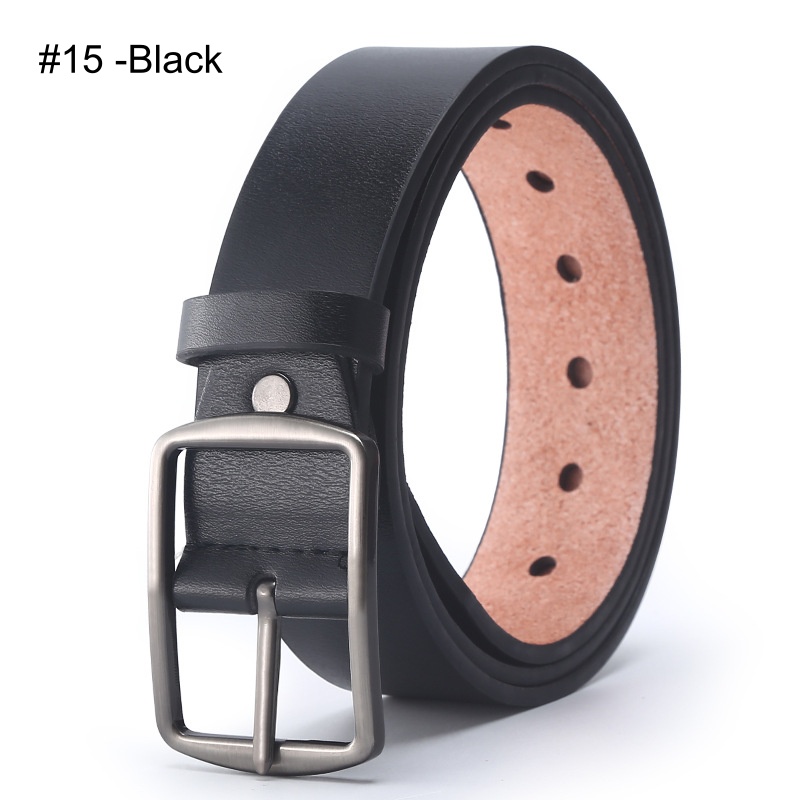 Stella Fashion Men's alloy pin buckle belt PU belt Jeans belt casual all-match pin buckle belt