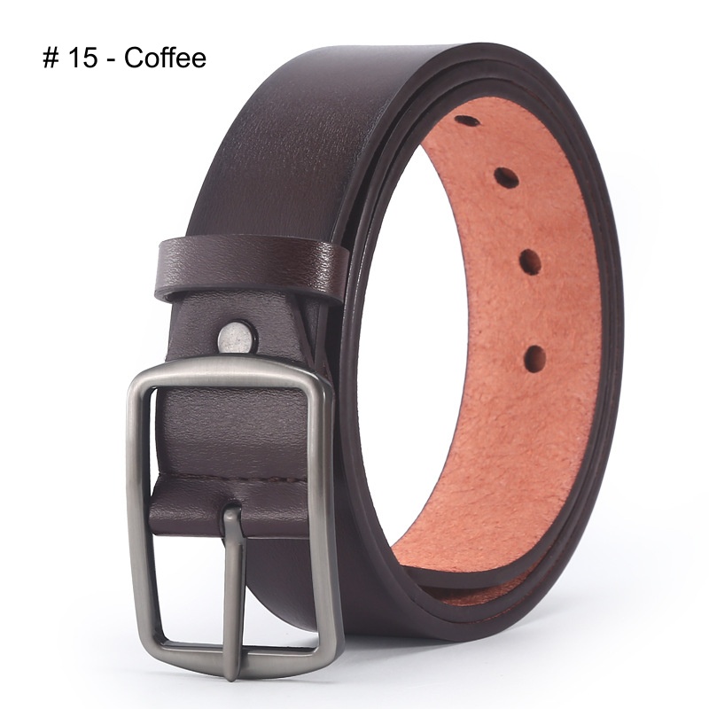 Stella Fashion Men's alloy pin buckle belt PU belt Jeans belt casual a