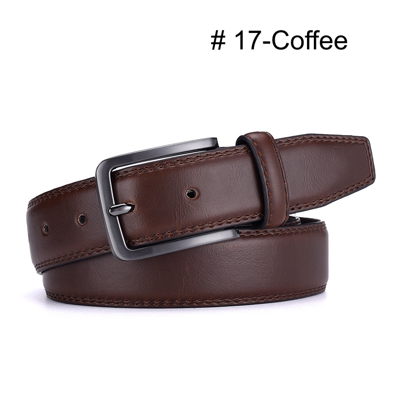 Stella Fashion Men's alloy pin buckle belt PU belt Jeans belt casual a