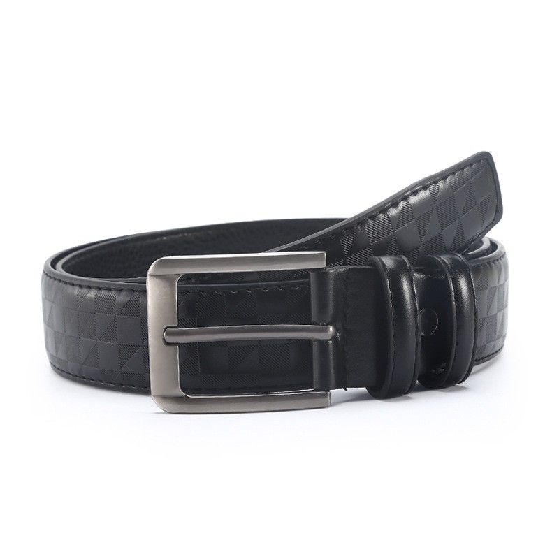 Stella Fashion Men's alloy pin buckle belt PU belt Jeans belt casual a